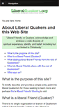 Mobile Screenshot of liberalquakers.org