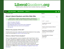 Tablet Screenshot of liberalquakers.org